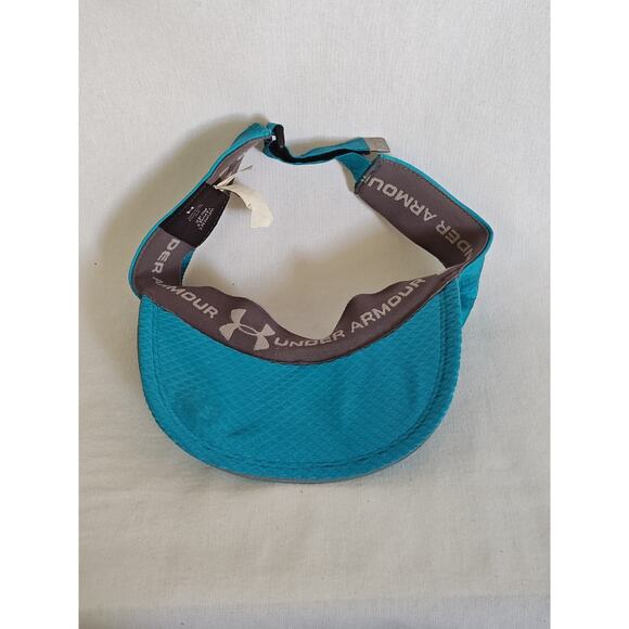 Under Armour Bright Blue ripstop nylon women's Running tennis visor Hat Cap - Picture 6 of 10